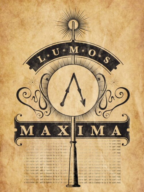 Harry Potter Lumos Maxima Chart Poster