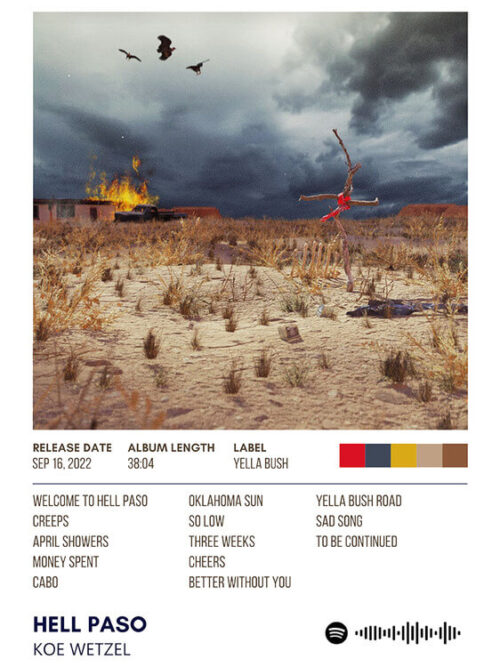 Hell Paso By Koe Wetzel Album Poster