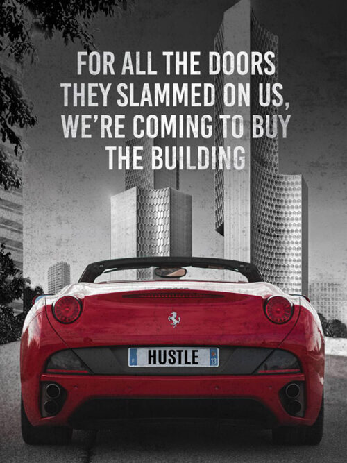 Hustle Motivation Poster