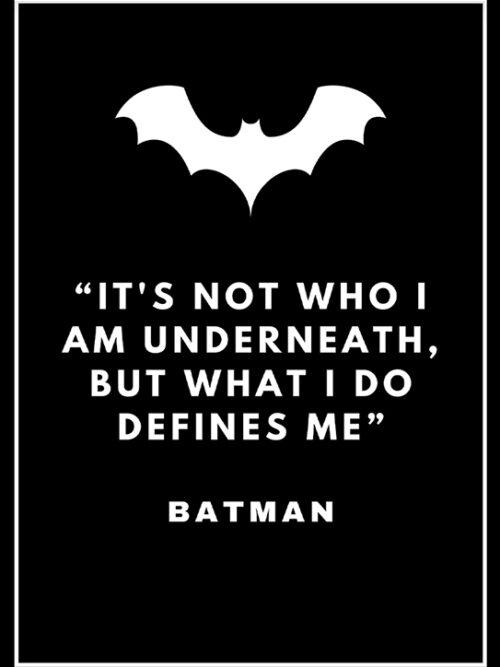 I am who i am Batman Poster