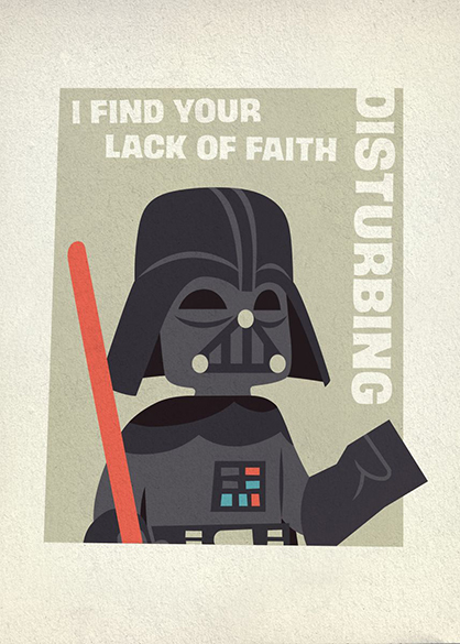 I Find Your Lack of Faith Disturbing Star wars Poster