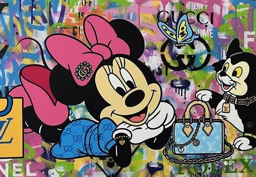 I Love Shopping Mickey Mouse Poster