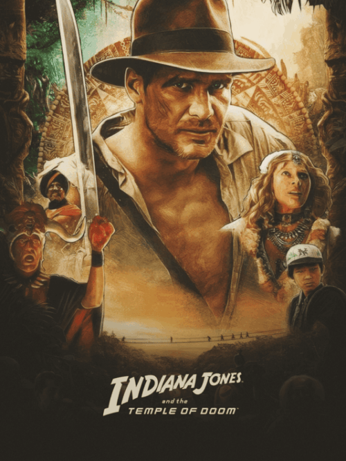 Indiana Jones And The Temple Of Doom 1984 Movie Poster