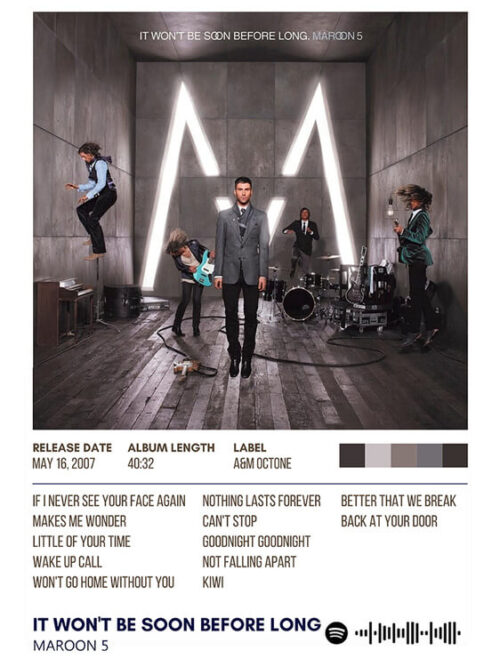 It Wont Be Soon Before Long By Maroon 5 Album Poster