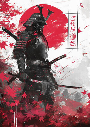 Japanese Ghost Samurai Warrior Poster
