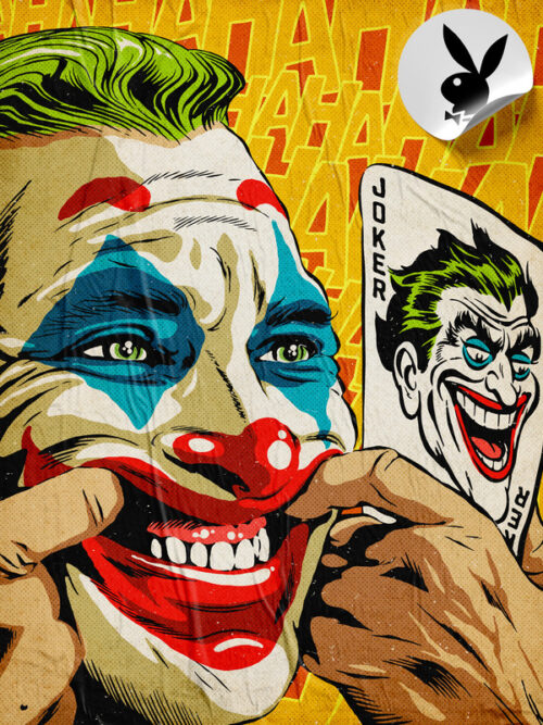 Joker Playboy Magazine Pop art Poster