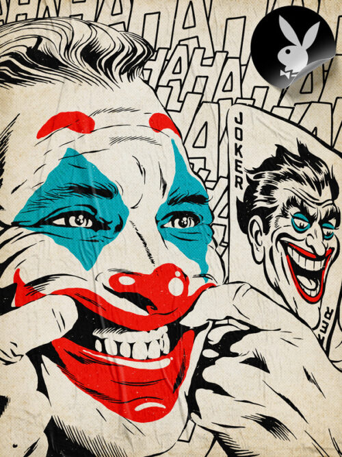 Joker Playboy Magazine Pop art Poster
