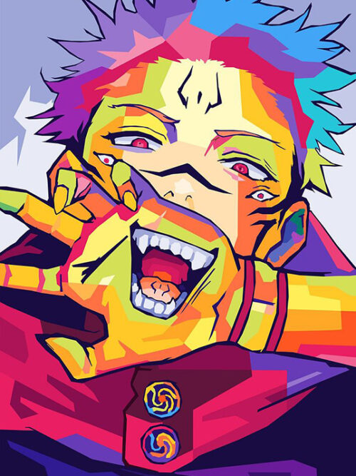 Jujutsu Kaisen Sukuna Pop art Poster