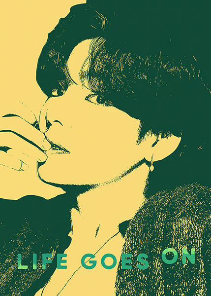 Jungkook BTS life goes on Music Poster