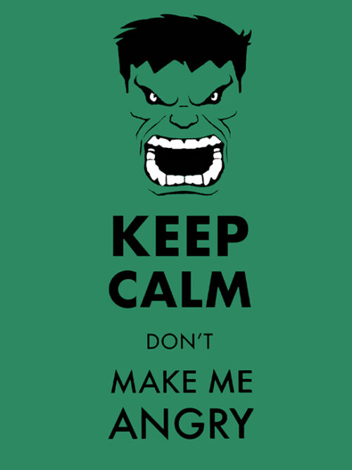 Keep Calm Hulk Poster