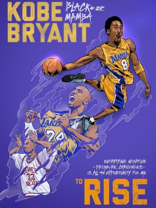 Kobe Bryant Lakers Basketball Poster