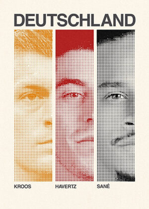 Kroos Havertz und Sané Football Sports Poster