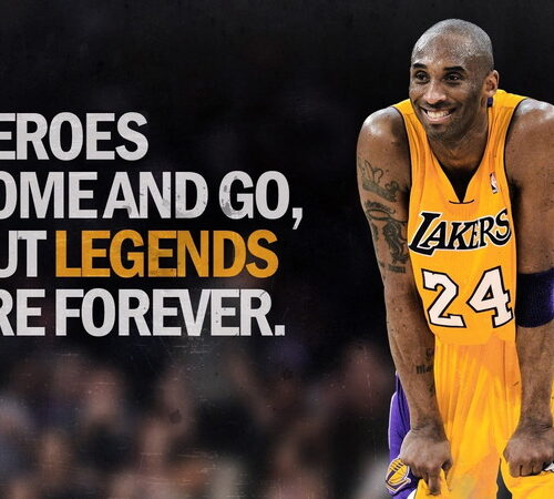Legends are Forever Kobe Bryant Basketball Poster