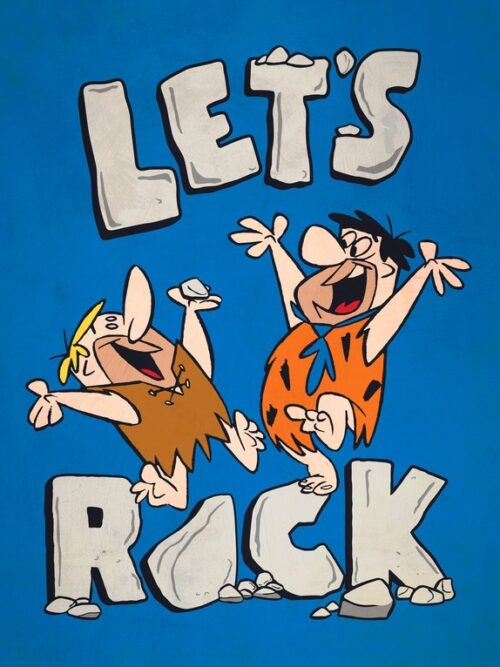 Lets Rock The Flintstones Poster