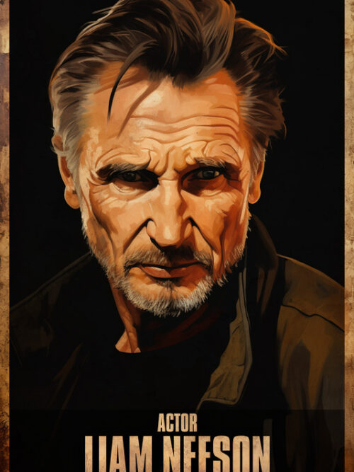 Liam Neeson Acting Poster