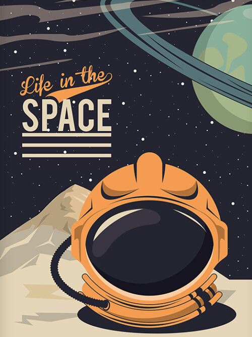 Life in the Space Poster