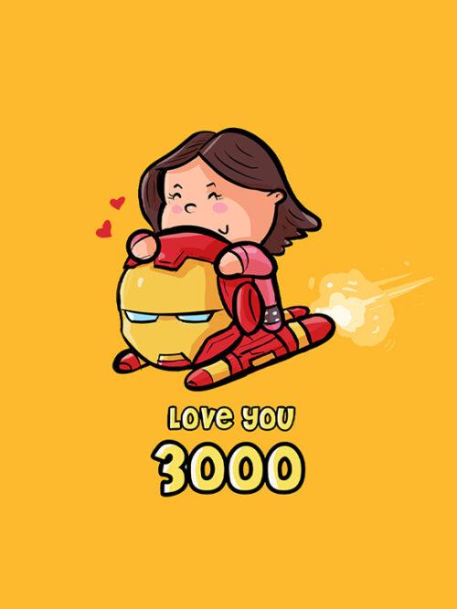 Love You 3000 Iron man Poster