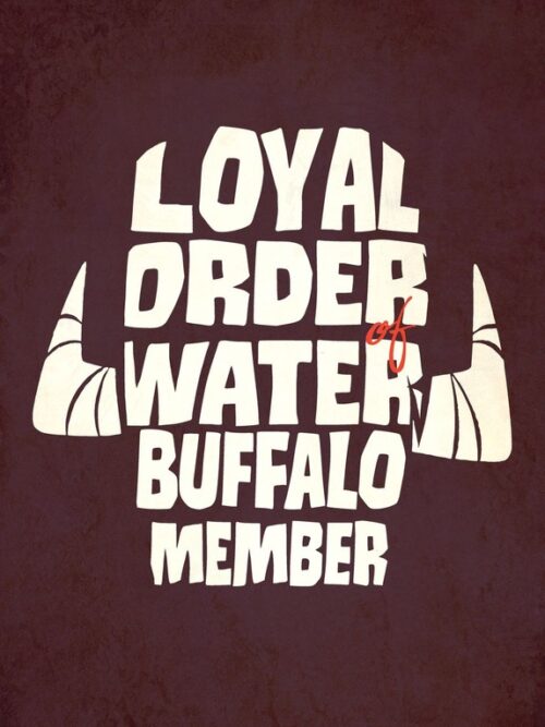 Loyal Order Water Buffalo Member The Flintstones Poster