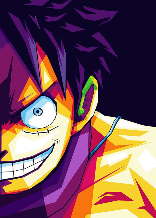 Luffy One Piece Pop art Poster