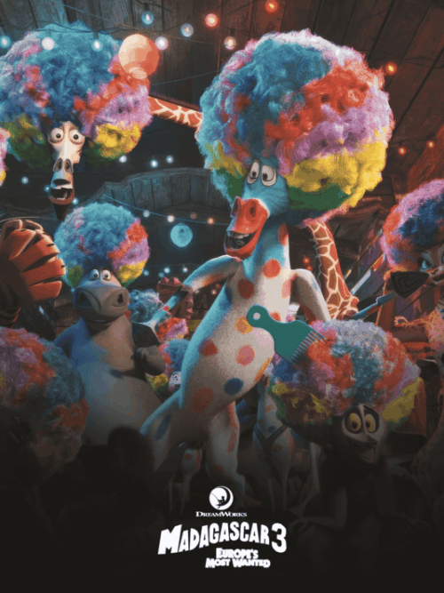 Madagascar 3- Europe's Most Wanted (2012) Poster