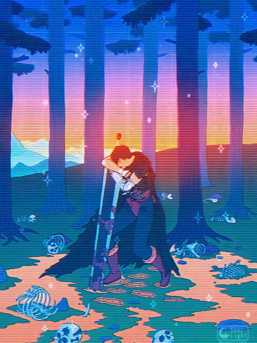 Berserker Pop Pastel Poster