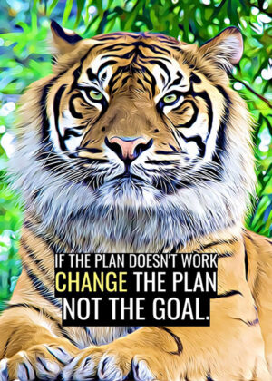 Make New Plans animal motivational Poster