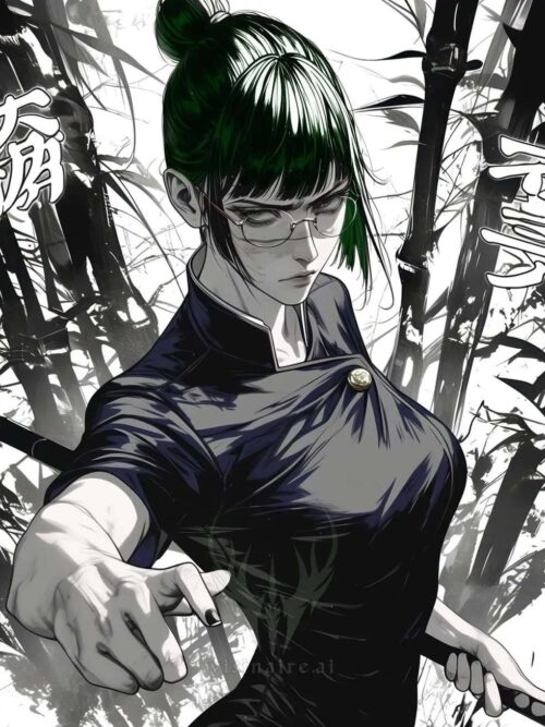 Maki Zenin Jujutsu Kaisen Anime & Manga Poster