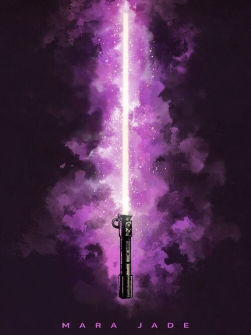 Mara Jade Lightsaber Star Wars Poster