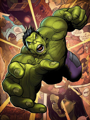 Marvel Hulk comic Poster