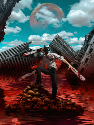 Massacre Chainsaw Man Poster