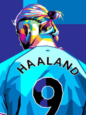 Erling Braut Haaland Popart Poster