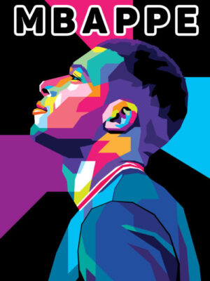 Mbappe Popart Poster