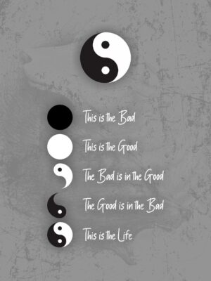 Meaning Of Yin Yang Theory Poster