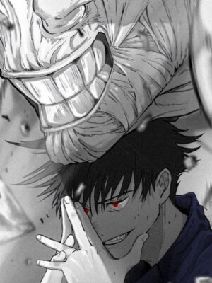 Megumi Fushiguro and Mahoraga Jujutsu Kaisen Poster