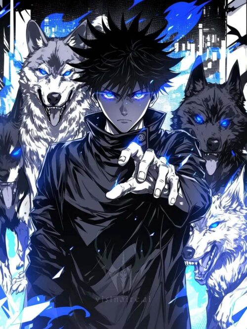 Megumi Fushiguro Jujutsu Kaisen Anime & Manga Poster