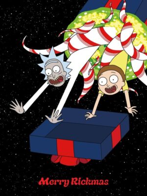 Merry Rickmas Rick and Morty Poster