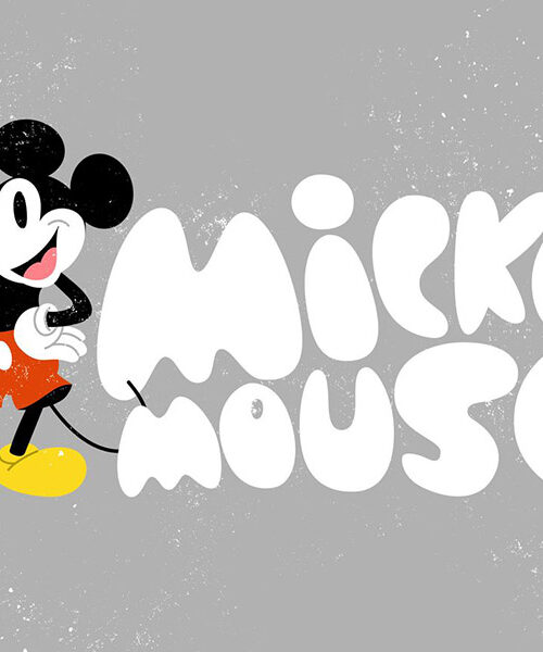 Mickey Name Pose Poster
