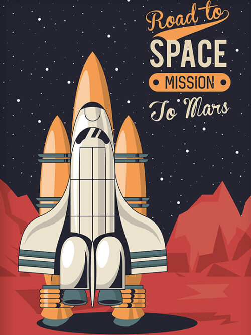 Mission to Red Planet Mars Poster