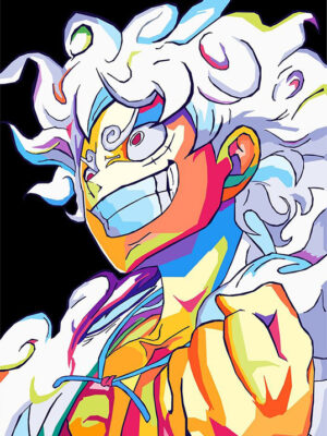 Monkey D Luffy Gear 5 One Piece Pop art Poster