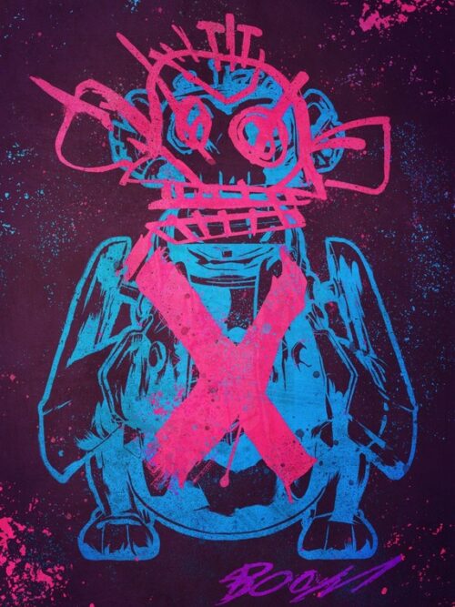 Monkey Graffiti Arcane Poster