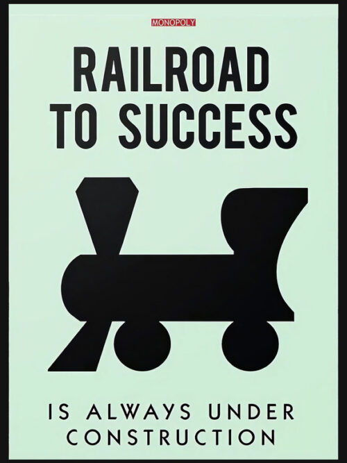 Monopoly - Railroad to Success Poster