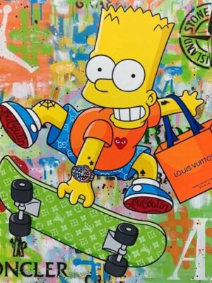Monopoly Rich Bart Simpson Poster