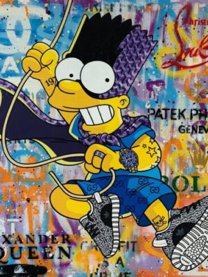 Monopoly Rich Bart Simpson Poster