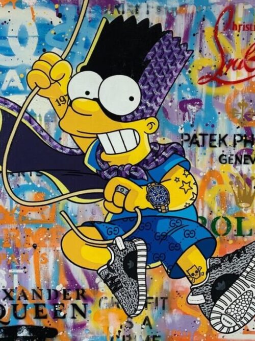 Monopoly Rich Bart Simpson Poster