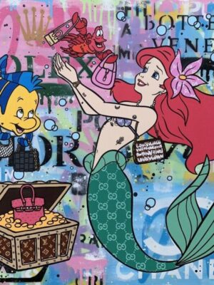 Monopoly Rich Disney Princess The Little Mermaid Ariel Poster