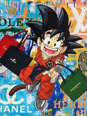 Monopoly Rich Goku Dragon Ball Poster
