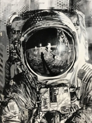 Moon Walk Nasa Astronaut Poster