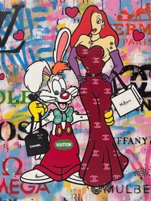 Mr And Mrs Rabbit Poster