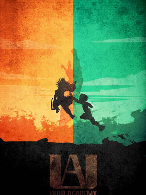 My Hero Academia Rival Minimalist anime Poster