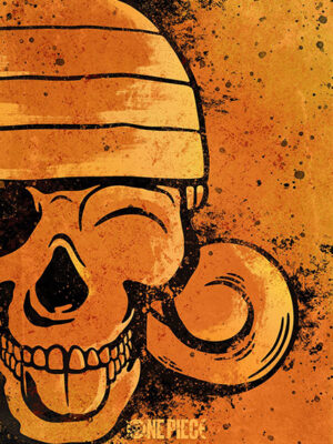 Nami minimal skull King One Piece Poster